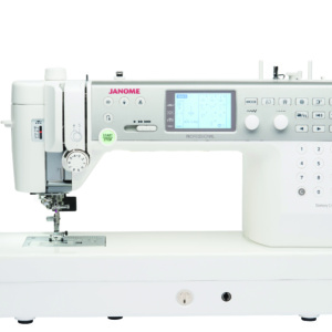 Janome Memory Craft 6700P Professional heavy-duty sewing machine on display in the showroom at The Broken Needle in Bunn, NC.