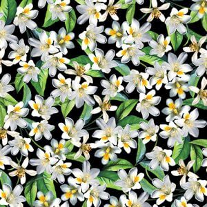 LEMON BLOSSOMS BLACK 7837-12
