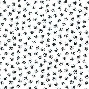 Michael Miller Fabrics - Paw Prints- CX5456-EBON-D