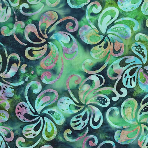 Bali - Petal Play - Spinning Petals - Teal Jade Multi - 9163-42