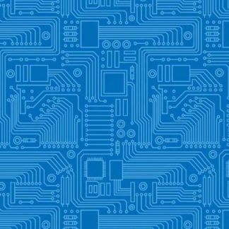 Stem Squad by Edward Miller - Circuit Board - dc9722_blue