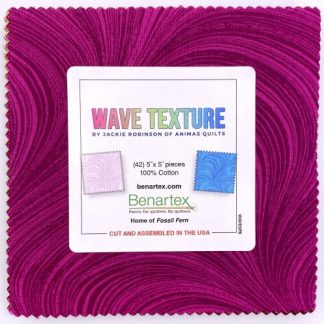 Jackie Robinson Pearlescent Wave Texture 5X5 Pack 42 5-inch Squares Charm Pack Benartex