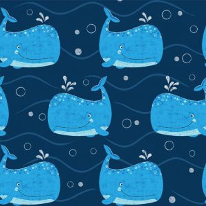 Under the Sea by Michael Miller - Whale Hello There - DC9562-NAVY-D