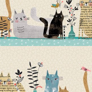 It's Raining Cats and Dogs by Terry Runyan - Cats Together - Multi Stripe