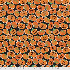 Boolicious by Maude Asbury for FreeSpirit - Pumpkin Bites - Black
