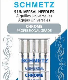 Chrome Universal Schmetz Needle 5 ct, Size 90/14 # 4010S