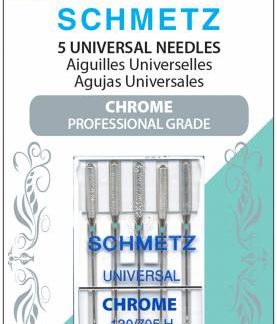 Chrome Universal Schmetz Needle 5 ct, Size 60/8 # 4024