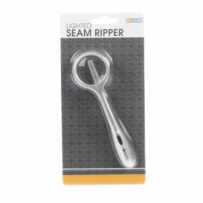 LED Lighted Seam Ripper with Magnifier Silver # 88512