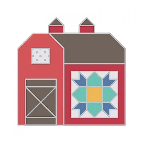Quilty Barn Enamel Needle Minder ISE 820 by Lori Holt