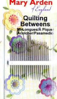 Mary Arden Between / Quilting Needles Assorted Sizes 5/10 20ct