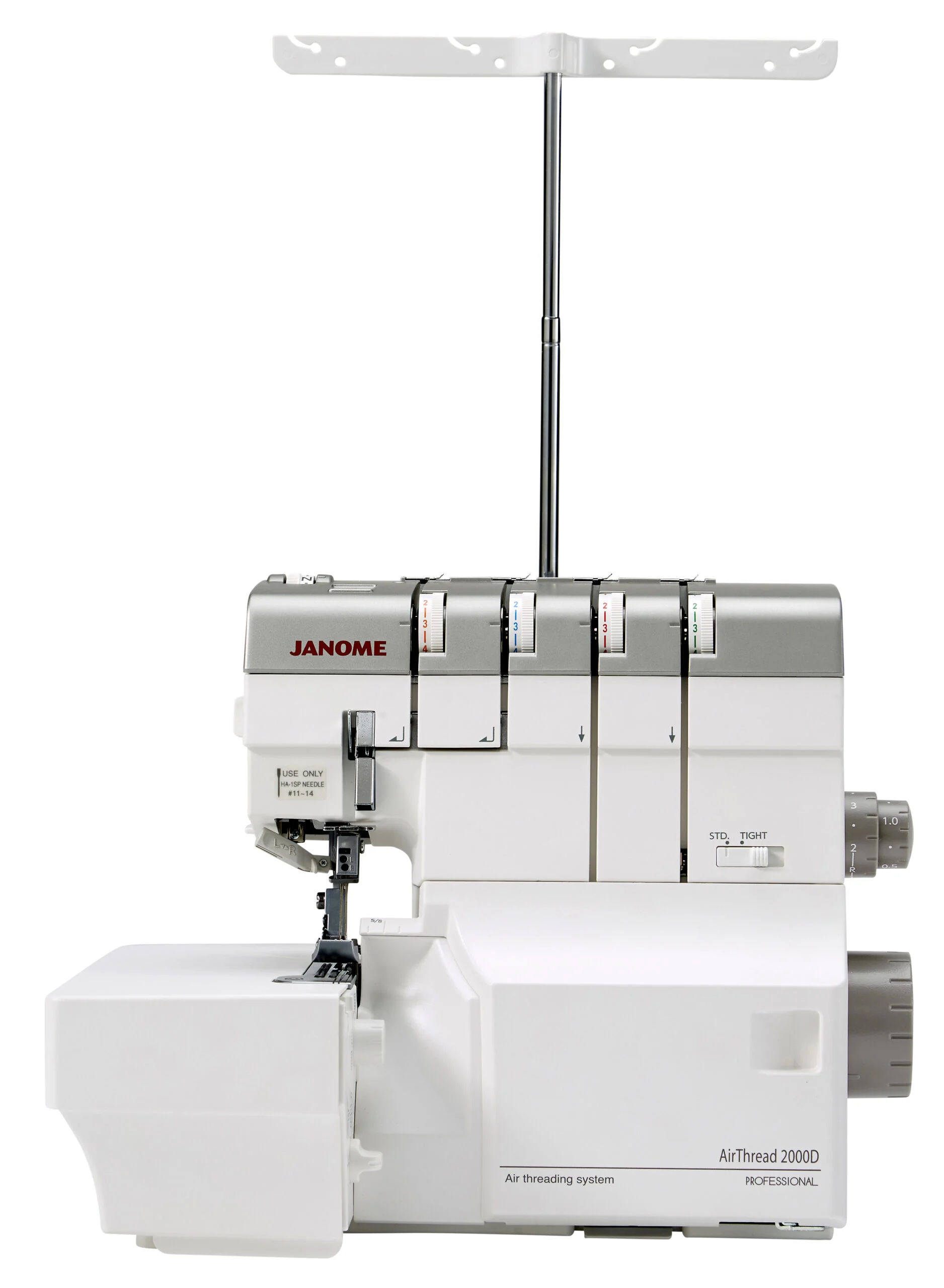 Janome AirThread 2000D available at The Broken Needle in Bunn, proudly serving quilters and sewists across Wake Forest, Raleigh, Cary, Zebulon, and all of North Carolina.