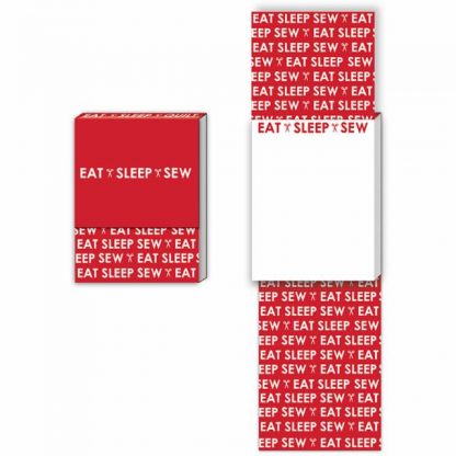 Eat sleep sew note pad
