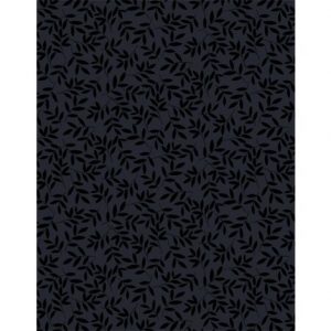 Essentials After Midnight - Black on Black Tossed Leaves