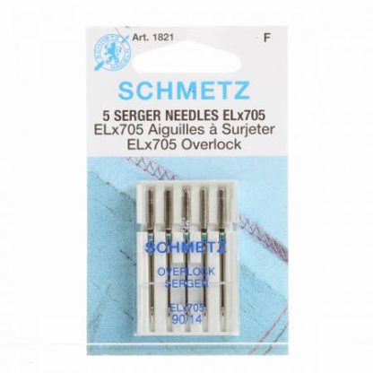 Schmetz Overlock / Serger Machine Needle ELX705 Size 14/90