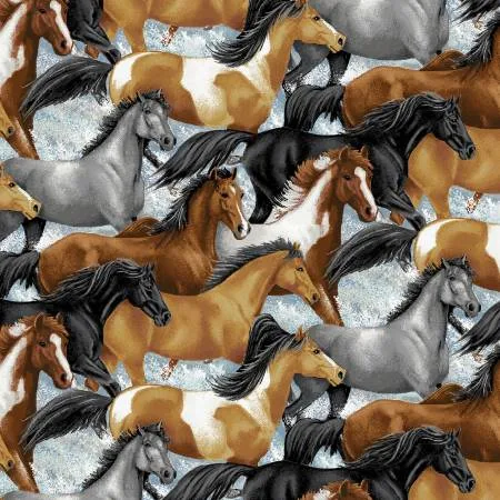 Multi Running Horses # 5677S-39 Studio E