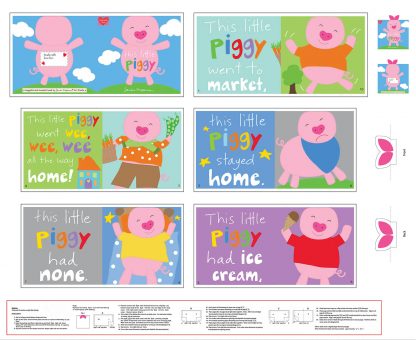 This Little Piggy fabric Nursery Book