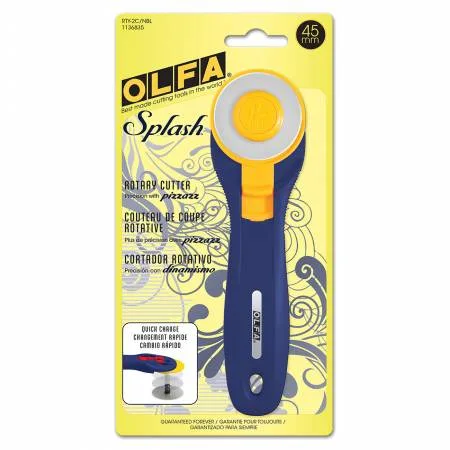 Olfa - 45mm Splash Handle Rotary Cutter Navy
