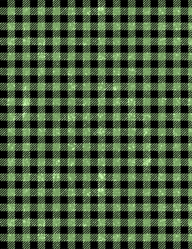 Gnome-ster Mash - Green Buffalo Plaid
