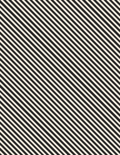 Peppermint Parlor - Diagonal Stripe Cream/Black -27641-299