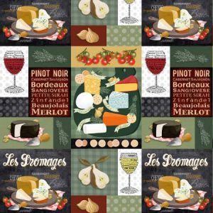 Sykle - Wine & Cheese Patchwork - 10394-X