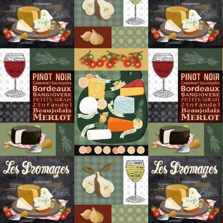 Sykle - Wine & Cheese Patchwork - 10394-X