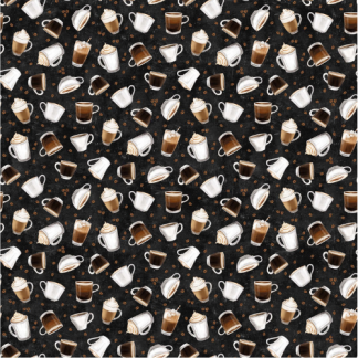 Cafe Culture by Nina Djuric - Black Coffee Cups - 24486-99