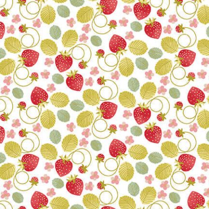 Love You Sew by Nancy Archer - Tossed Strawberries - 6624-86