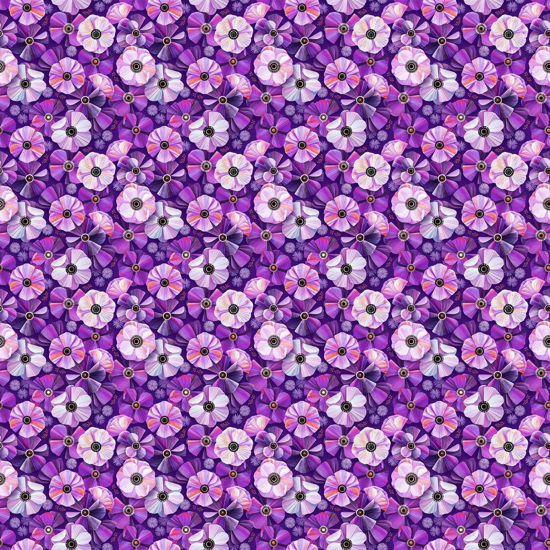 Sunday by Laura C. Moyer - 90630-82 Purple Poppies