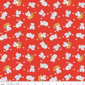 Pets Cats - Red by Lori Whitlock for Riley Blake Designs