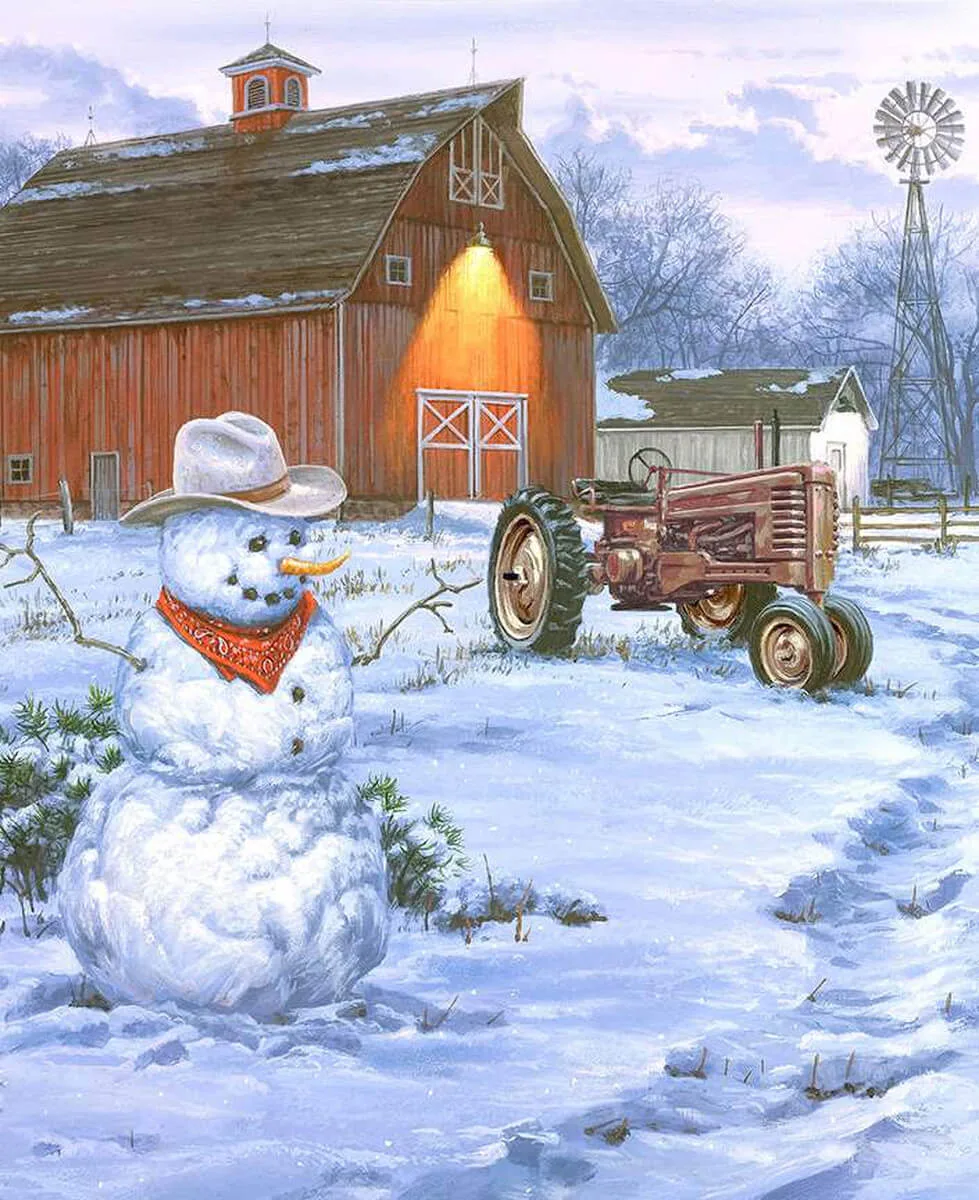 A Nostalgic Christmas Country Christmas Panel