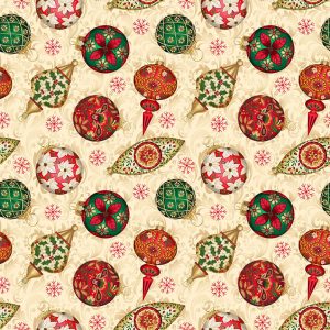 All Spruced up by Satin Moon Designs - 2770-41 Tossed Ornaments