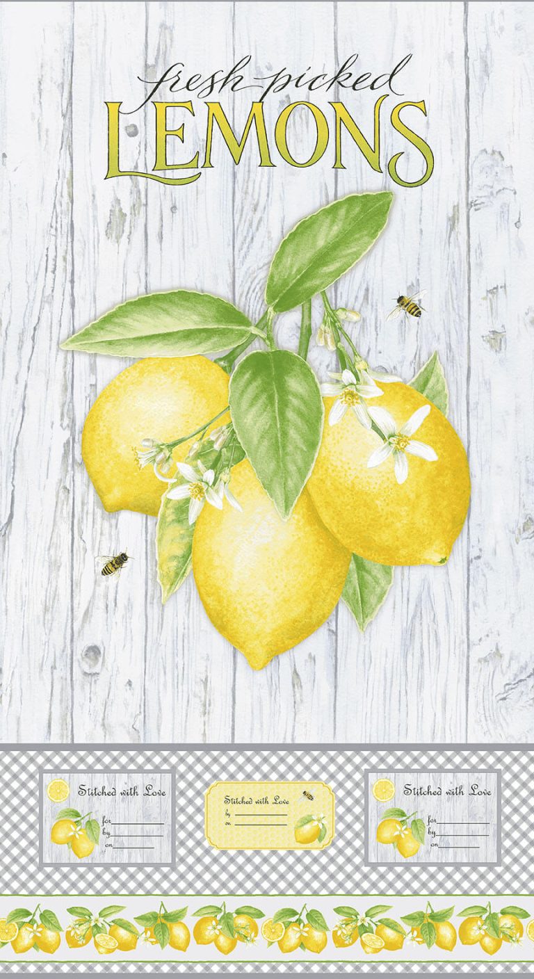 Fresh Picked Lemons by Jane Shasky Panel 24In x 44In – The Broken