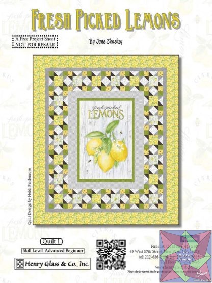 Fresh Picked Lemons Quilt Pattern