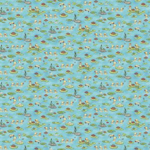 River Romp by Sharon Kuplack -Ducklings and Lily Pads