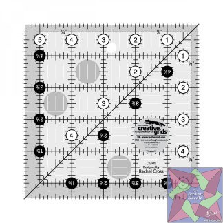 Creative Grids Quilt Ruler 5-1/2in Square