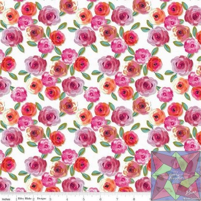 Poppies & Plumes by Lila Tueller - Floral -White