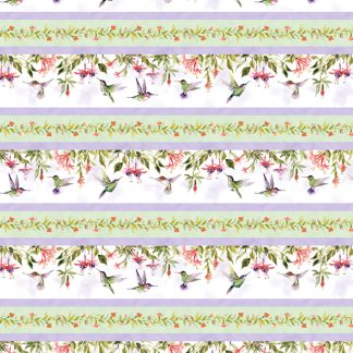 Hummingbird Floral by Susan Winget - Repeating Stripe