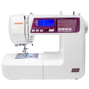 Janome 4120QDC-G computerized quilting and sewing machine on display at The Broken Needle in Bunn, NC.