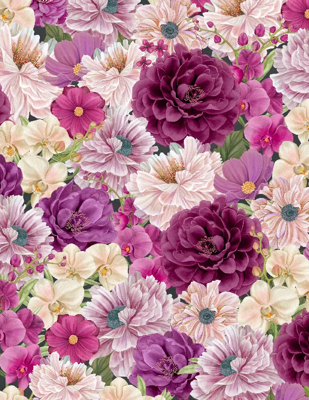 Midnight Garden by Danielle Leone -Packed Floral Multi