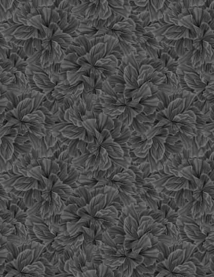 Midnight Garden by Danielle Leone -Petal Texture Black