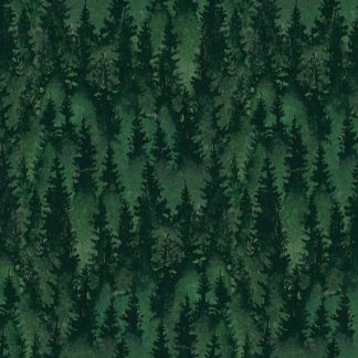 Woodland by Cedar West - Digital Trees Y4132-114 Dark Forest