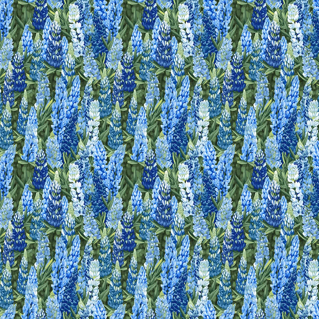 Woodland by Cedar West - Lupine Y4133-90 Blue