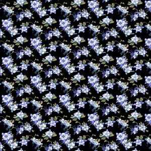Woodland by Cedar West -Columbine Y4137-90 Blue