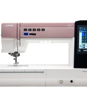 Janome Horizon Memory Craft 9410QC computerized sewing and quilting machine on display at The Broken Needle in Bunn, NC.
