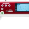 Janome MC6650 professional needle bed highlighting the one-push needle plate conversion system near Wak e Forest, NC.