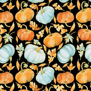 Pumpkin Kisses by Grace Violet Designs - Pumpkin & Leaves