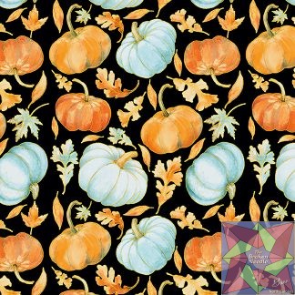 Pumpkin Kisses by Grace Violet Designs - Pumpkin & Leaves