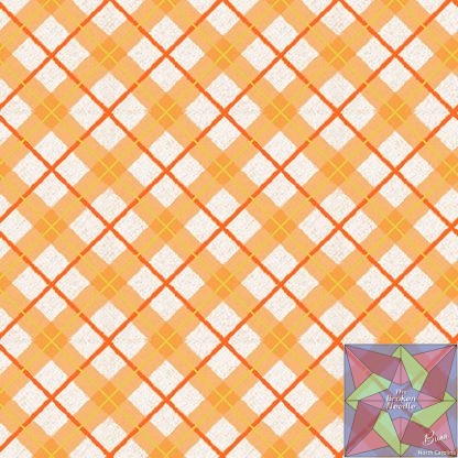 Pumpkin Kisses by Grace Violet Designs - Diagonal Plaid