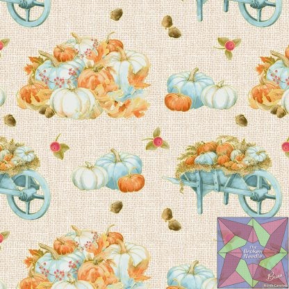 Pumpkin Kisses by Grace Violet Designs - Pumpkin and Wheel Barrow