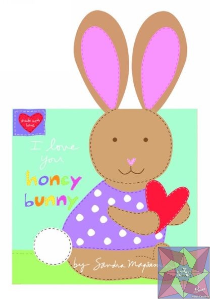 Huggable & Loveable IX - I love you honey bunny 36" Panel